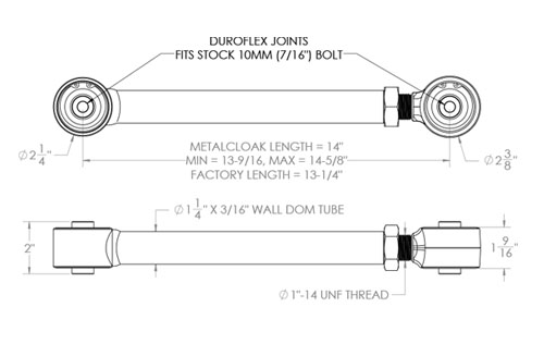 Suspension Control Arms, TJ/LJ Upper Rear