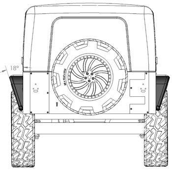 Jeep Rear Tube Fender