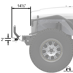 Tow Bar Adapter Side View